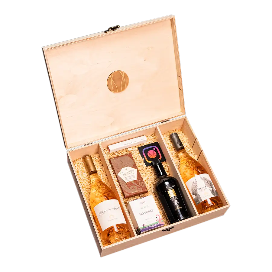 Подаръчна кутия: Whispering Angel x Rock Angel от BNKWines.bg
