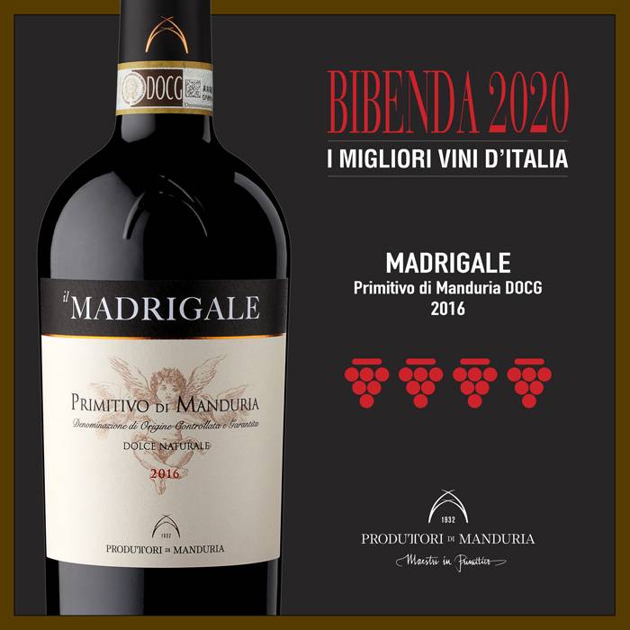 “Madrigale” Primitivo di Manduria DOC Dolce Naturale - 750ml от BNKWines.bg
