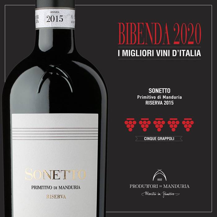 “Sonetto” Primitivo di Manduria DOC Riserva - 750ml от BNKWines.bg