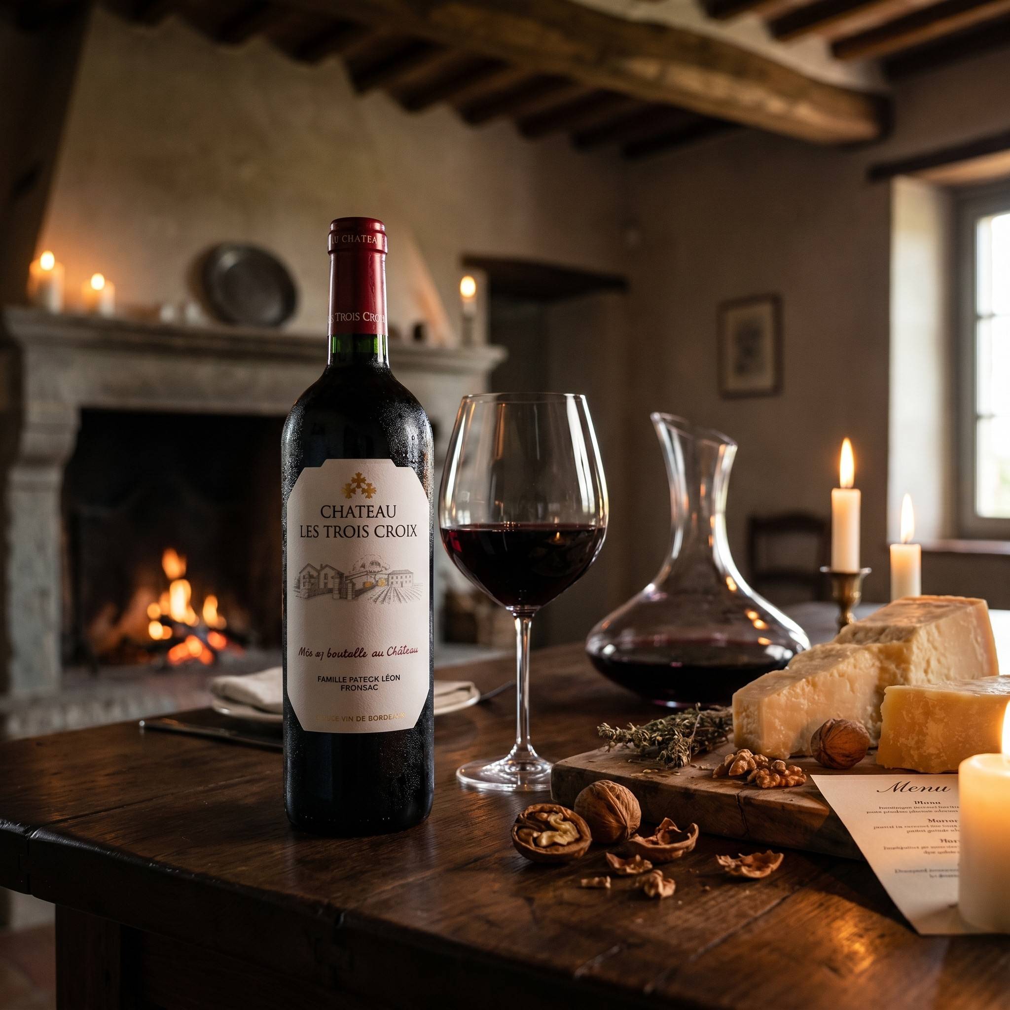 Château Les Trois Croix Fronsac - 750ml от BNKWines.bg